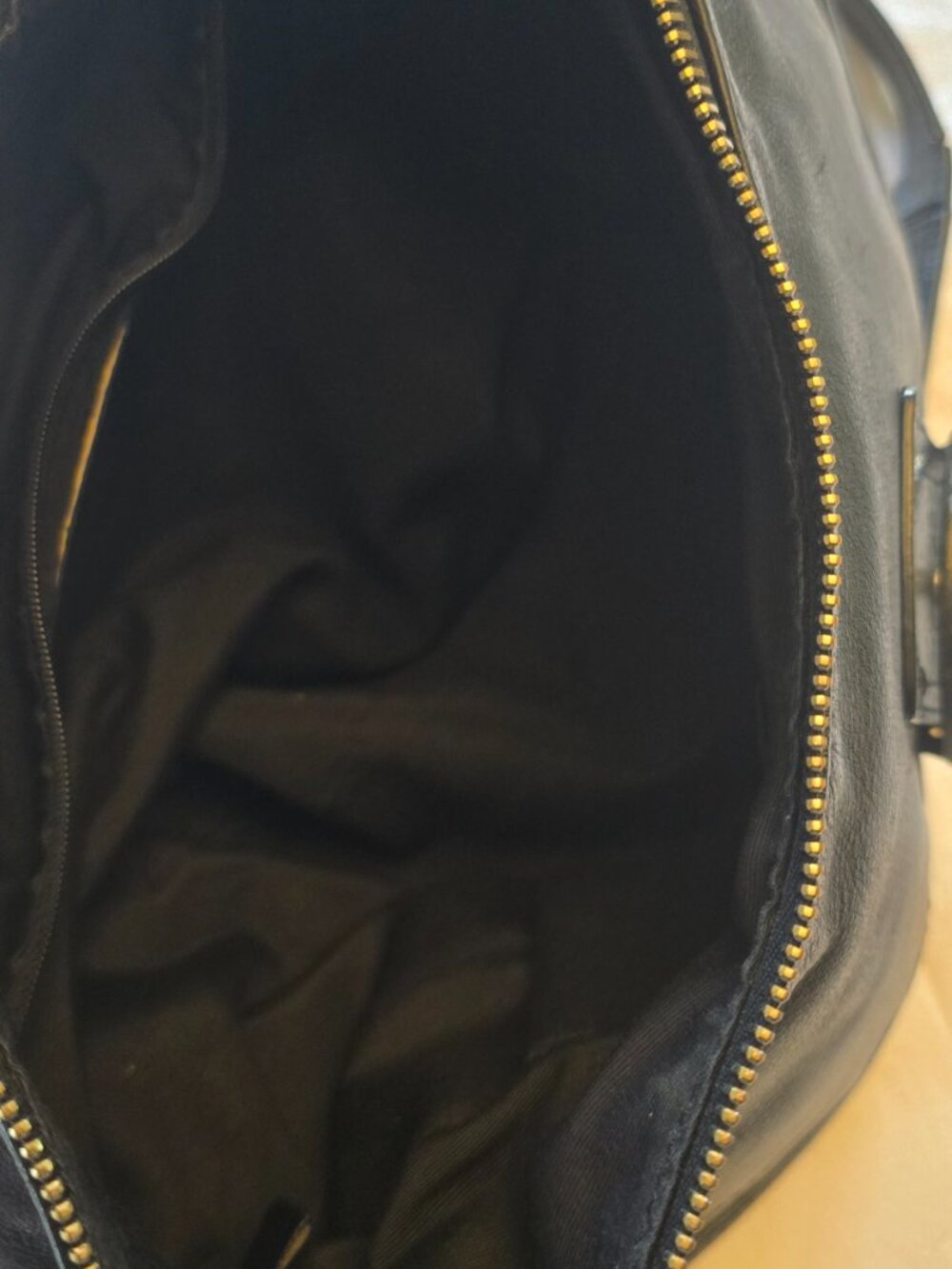 Coach Black Leather w/ Patent Leather Trim Adjustable Strap - Picture 8 of 9